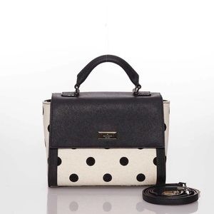 Kate Spade Brynlee Elsie Street Polka Dot/Neutral Crossbody Satchel